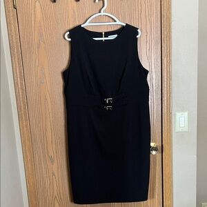 Calvin Klein Elegant Black Sleeveless Dress